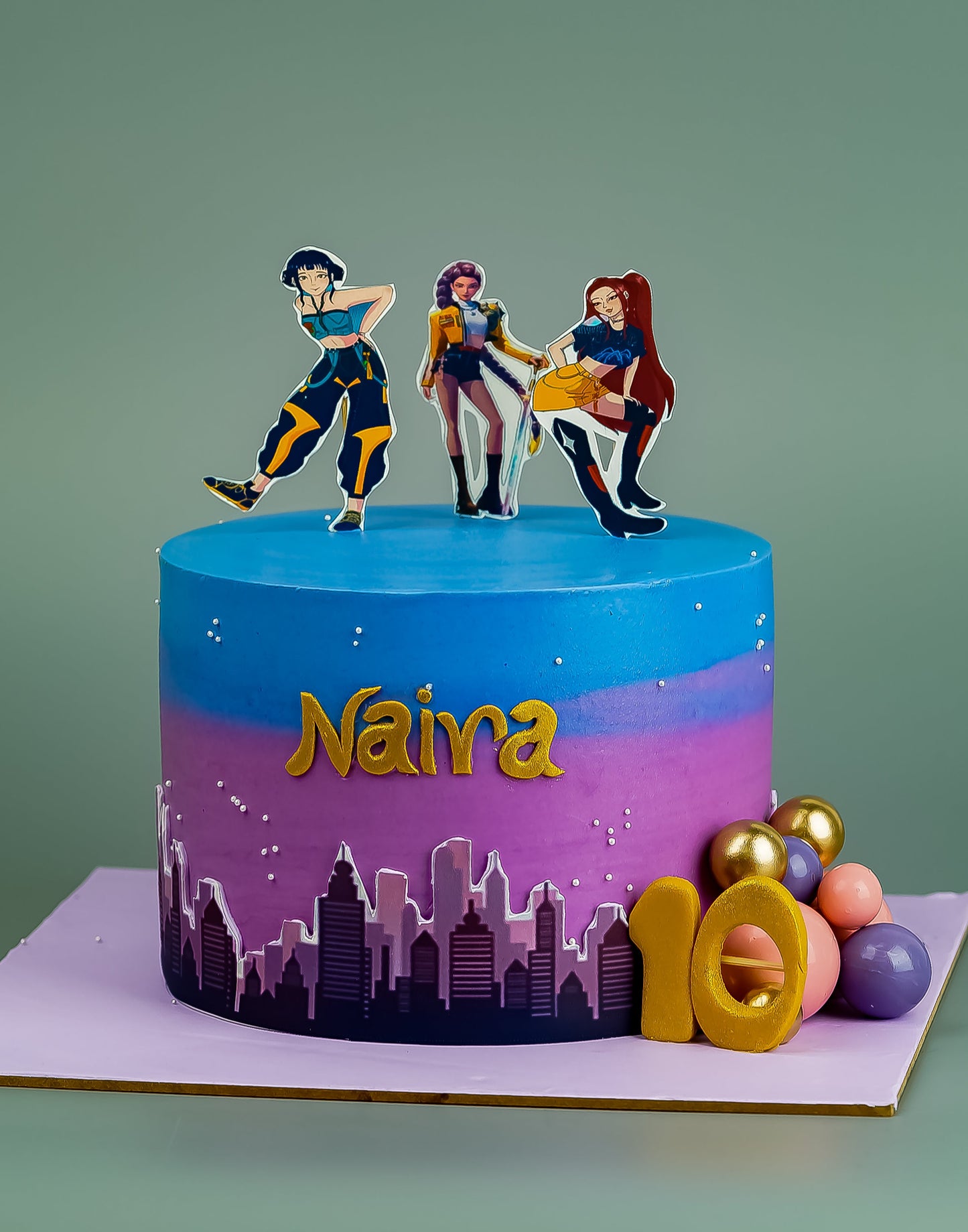 K-Pop Anime Birthday Cake