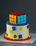 Rubiks Cube Theme Cake