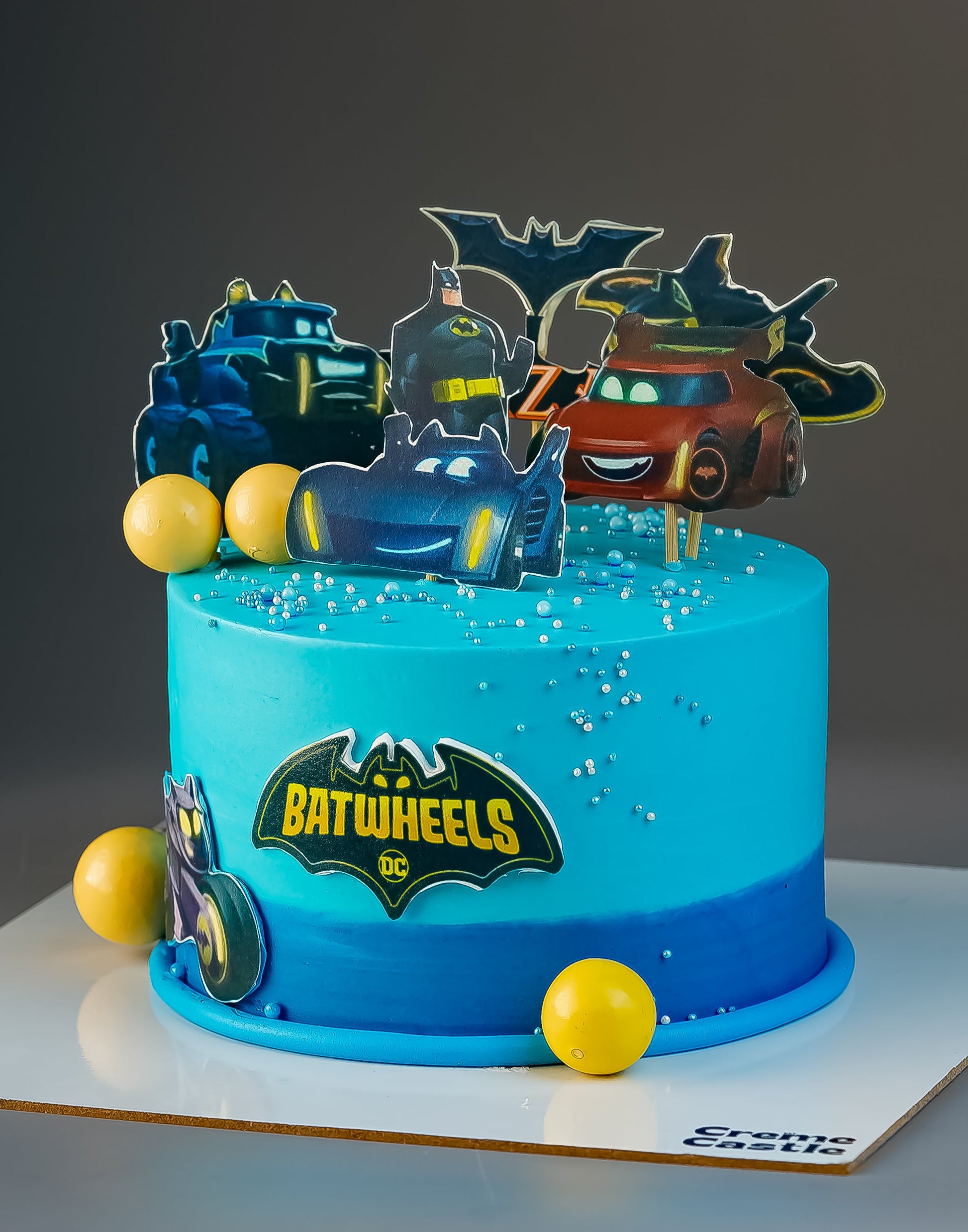 Batwheels Cartoon Birthday Cake