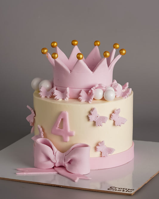 Princess Tiara Bow Cake