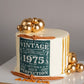 Vintage Gold Ball Cake
