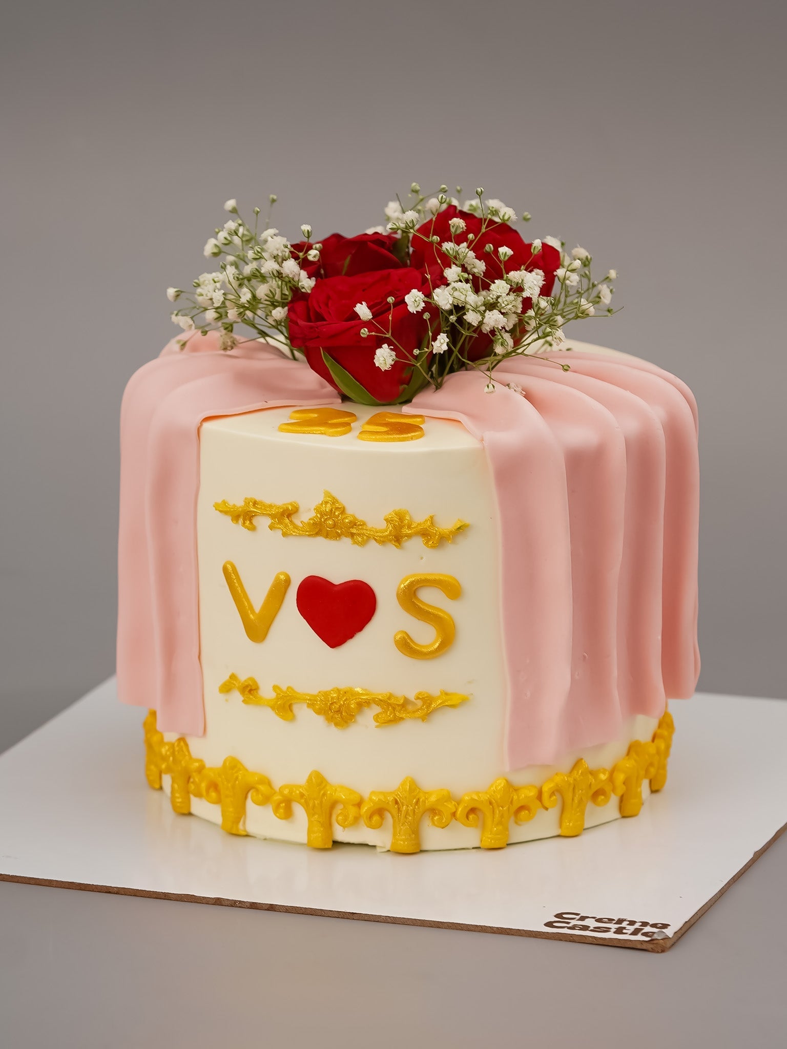 Real Flowers Floral Cake
