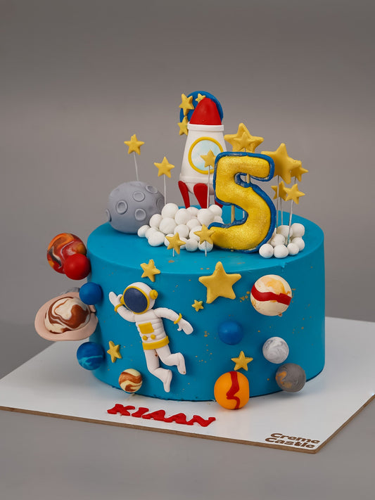 Astronaut Space Rocket Cake