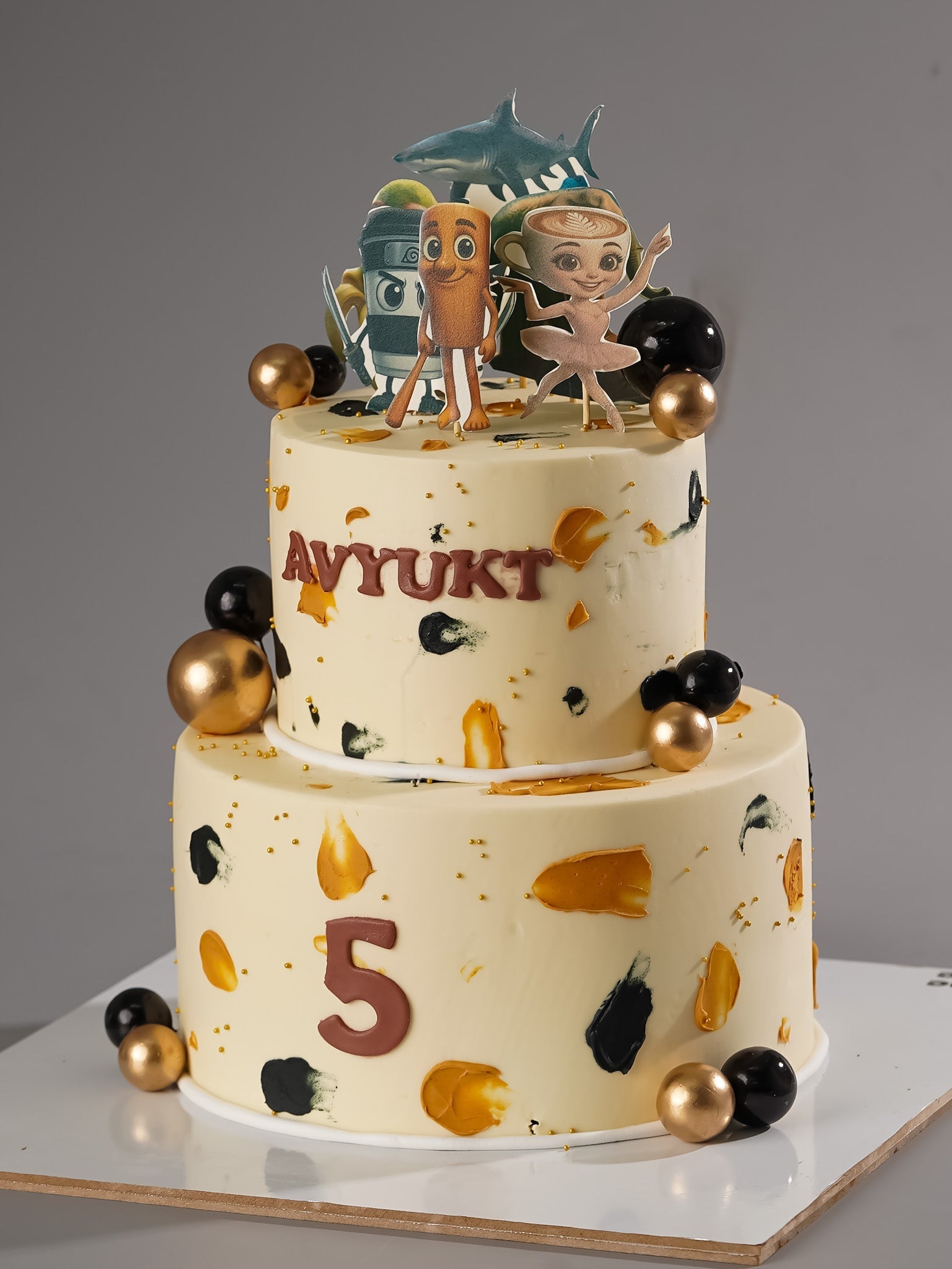 Brainrot Cartoon Kids Cake