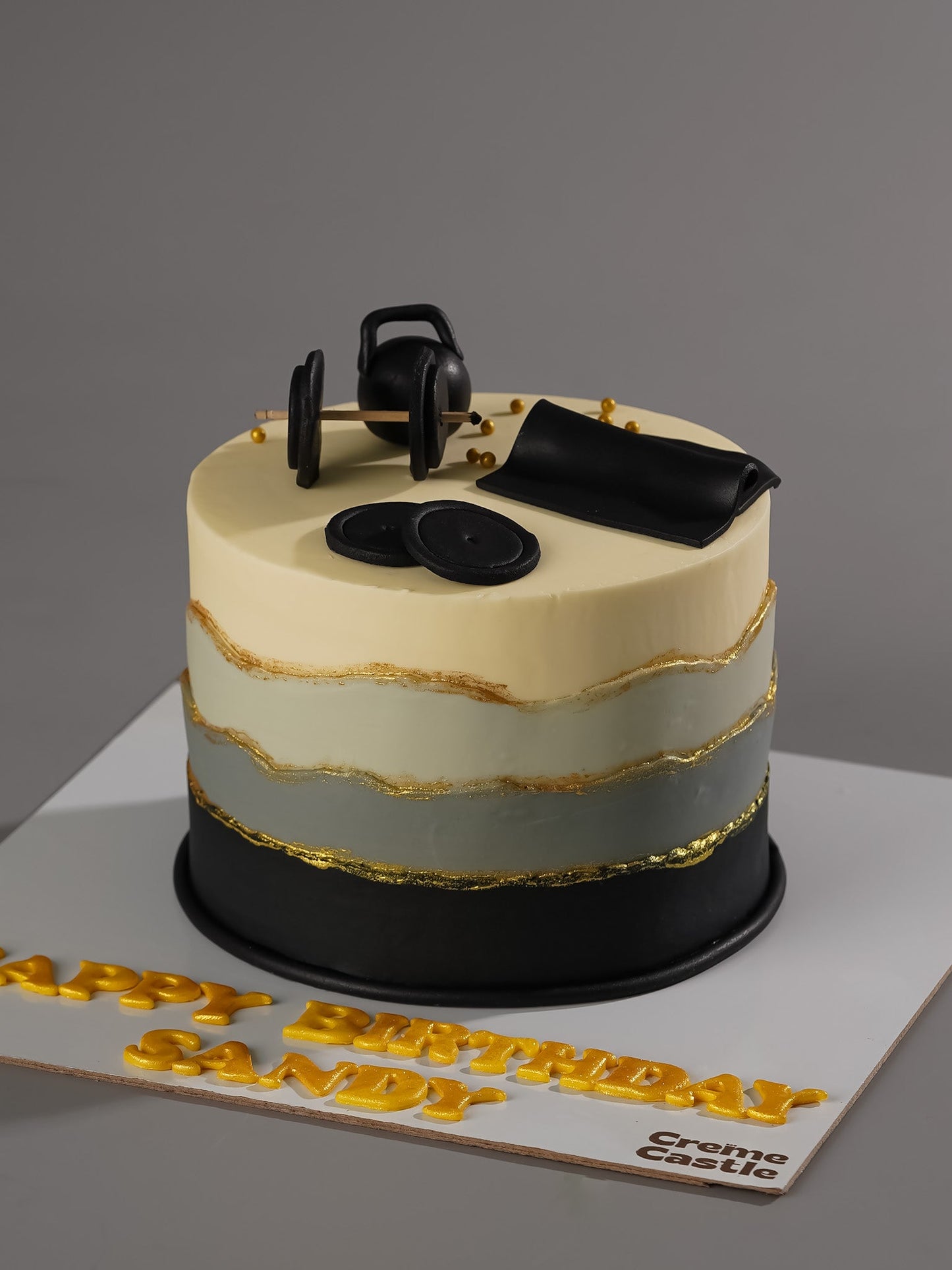 Gym Ombre Fitness Cake