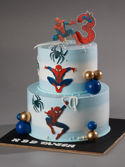 Spiderman Theme Cake