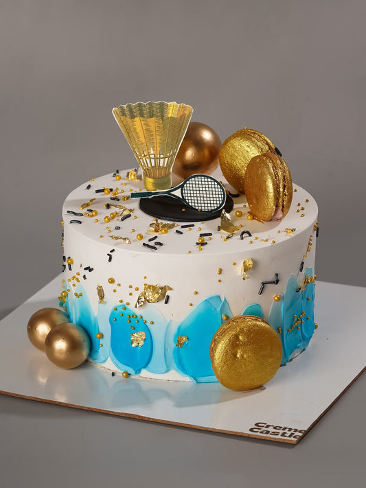 Badminton Sports Birthday Cake