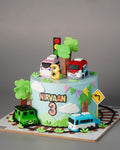 Transport theme kids Cake