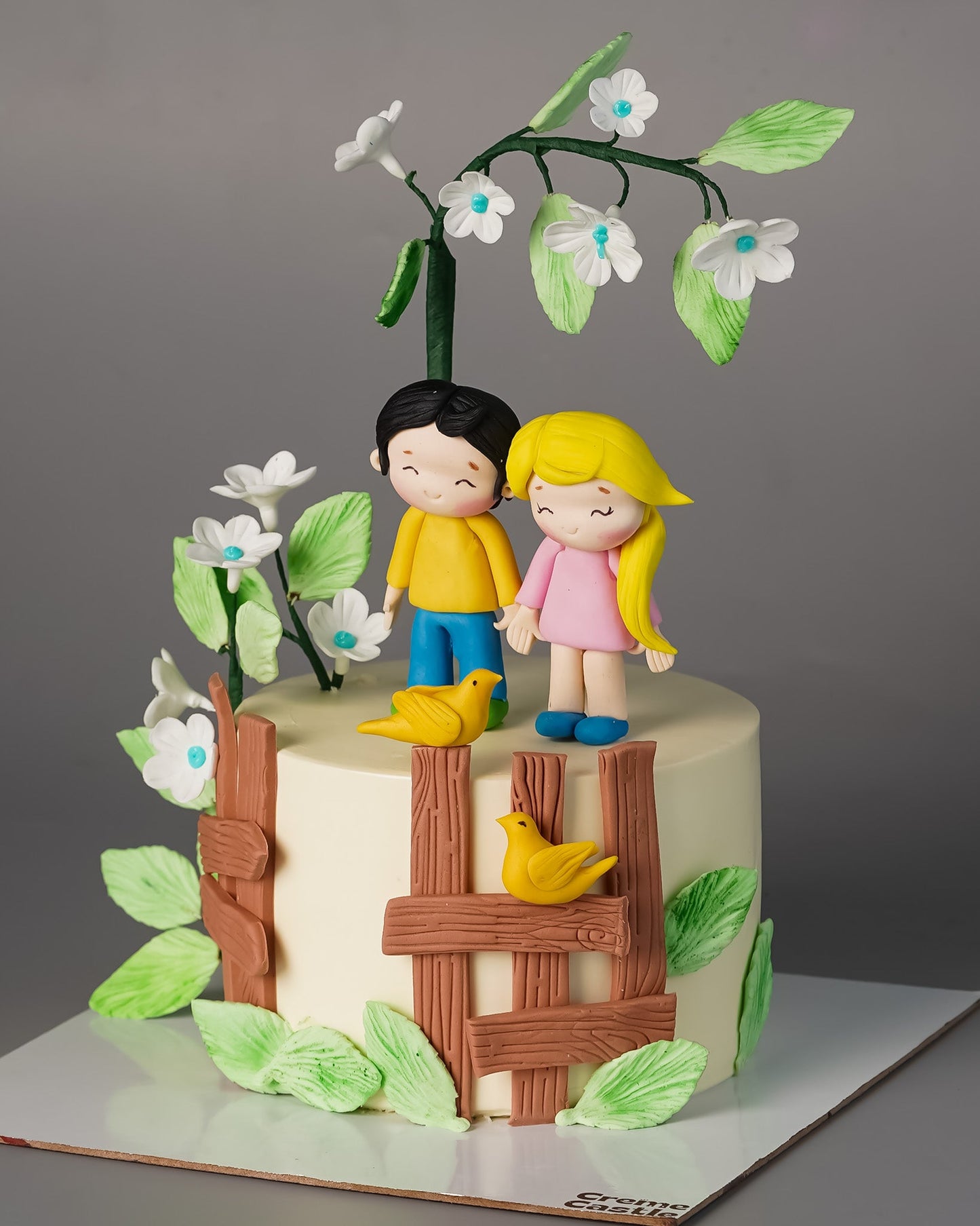 Romantic Couple Love Cake