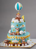 Teddy Balloon Clouds Cake