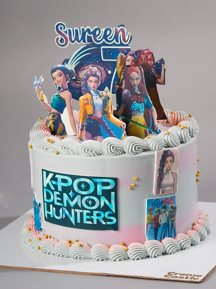 K-Pop Anime Fusion Cake