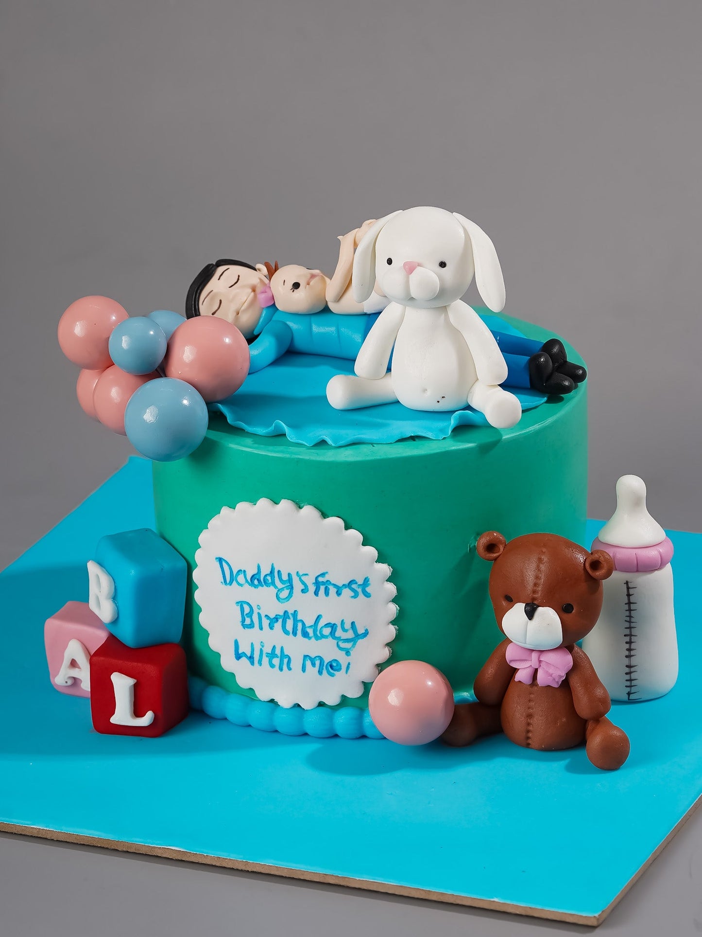 Father Son Teddy Cake