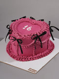 Vintage Ribbon Aesthetic Cake