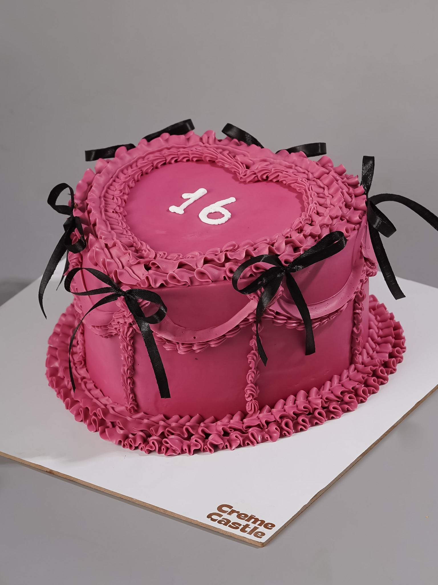 Vintage Ribbon Aesthetic Cake