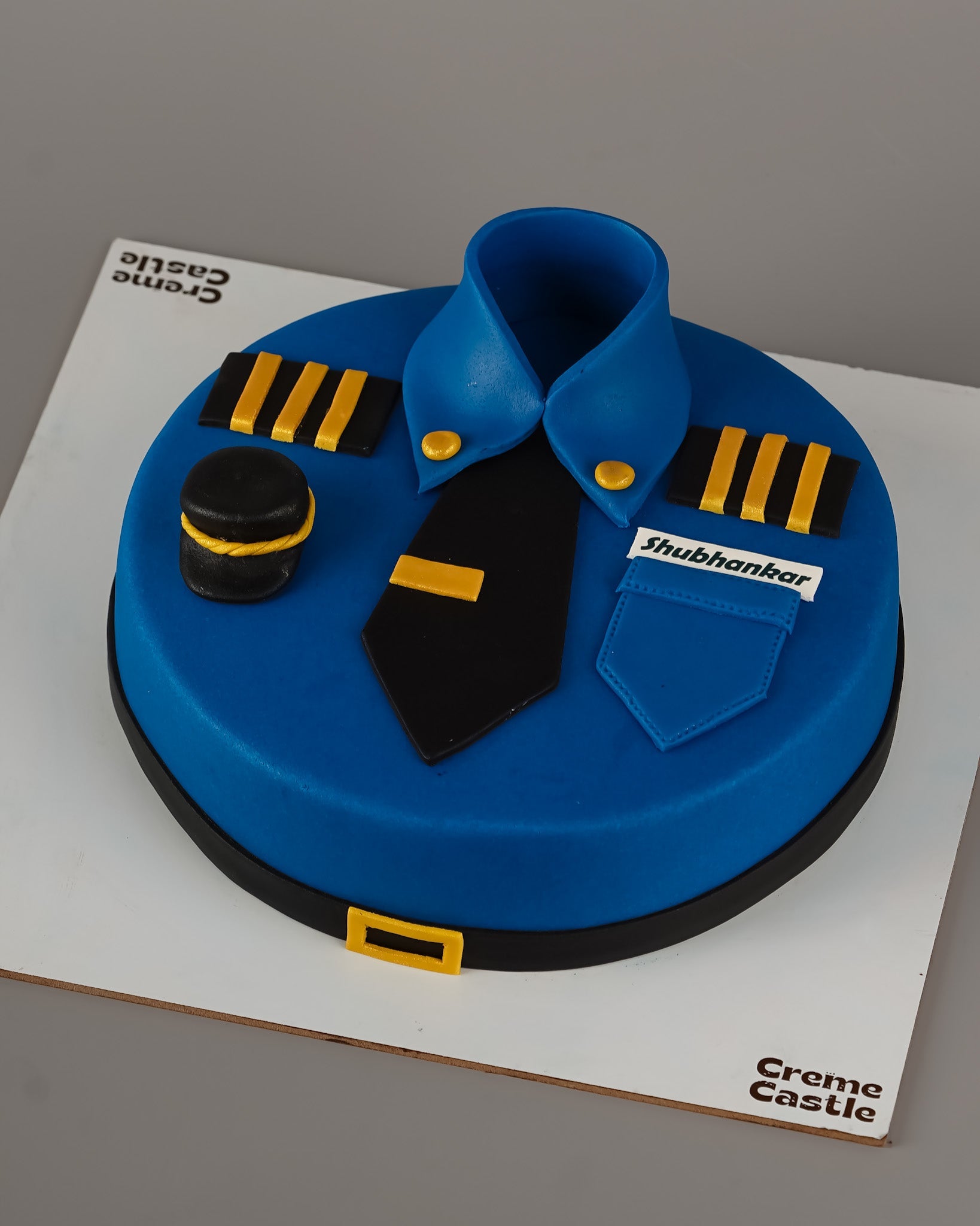 Navy Captain Uniform Cake