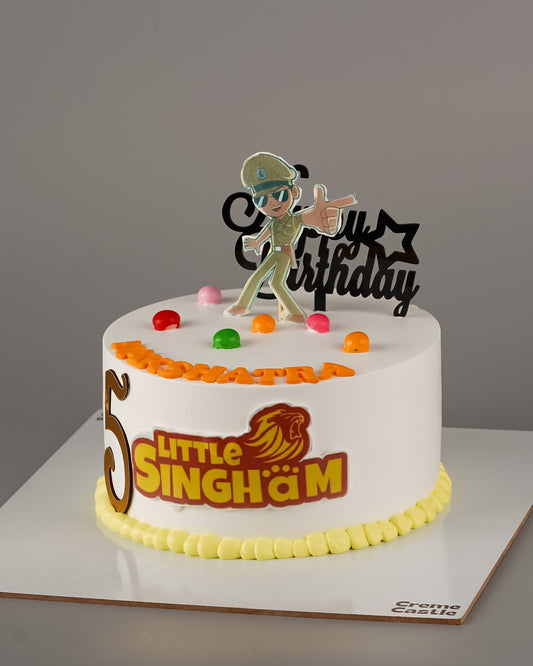 Little Singham Cartoon Cake