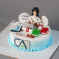 Chartered Accountant Theme Celebration Cake