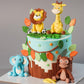 Jungle Safari Animals Birthday Cake