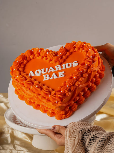 Aquarius Zodiac Theme Cake