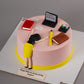 Workaholic Girl Boss Cake