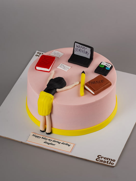 Workaholic Girl Boss Cake