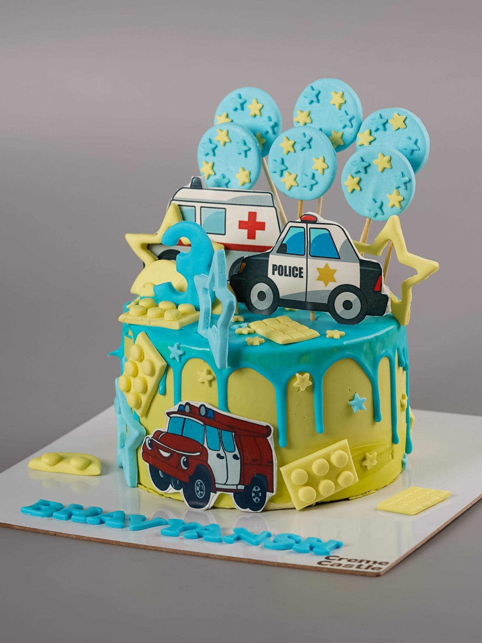 Fire Truck Rescue Cake