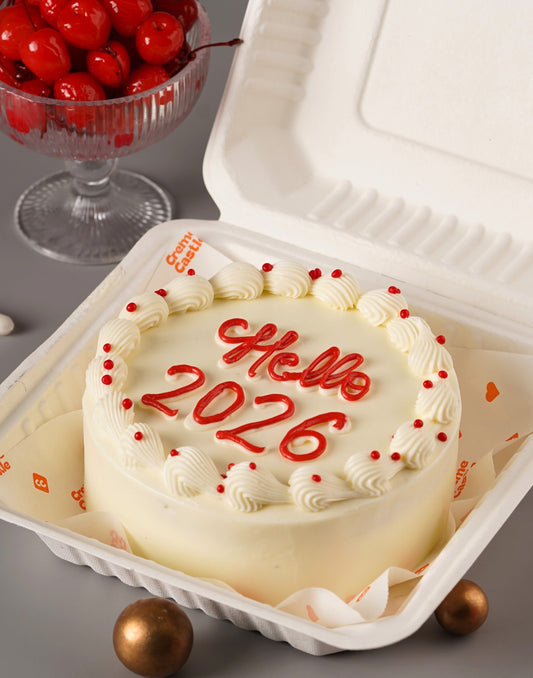 Hello 2026 Bento Cake