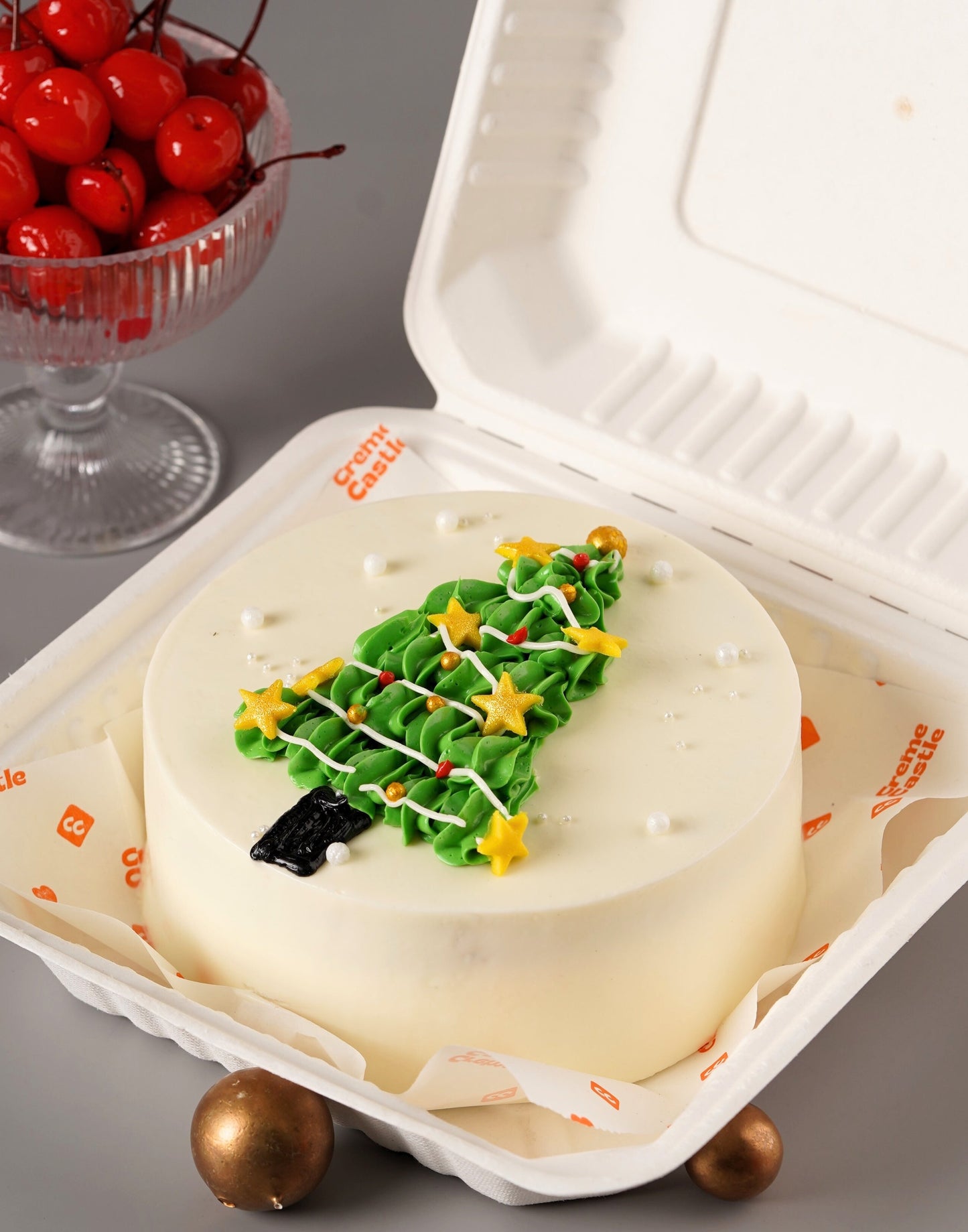 Classic Christmas Bento Cake