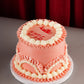 Pink Vintage New Years Cake