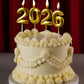 Vintage 2026 New Years Cake