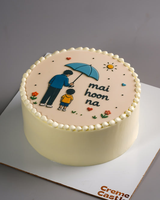 Mai Hoon Na Father's Day Photo Cake