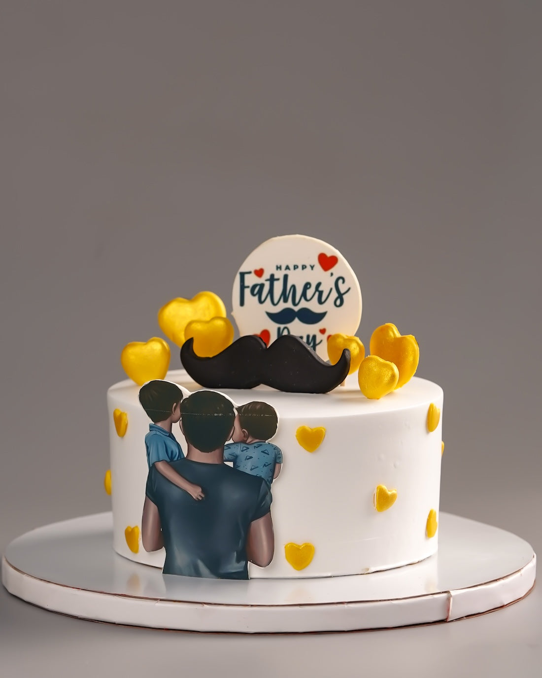 Happy Father's Day Moustache Cake