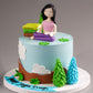 Yoga Day Serenity Cake - Creme Castle
