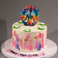 Chakra Yoga Day Cake - Creme Castle
