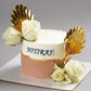 Gold Shell Rose Cake