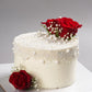 Pearl Cascade Red Rose Cake