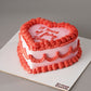Diva Pink Heart Cake