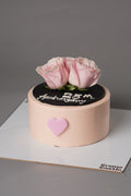 Blush Rose 25th Anniversary Cake