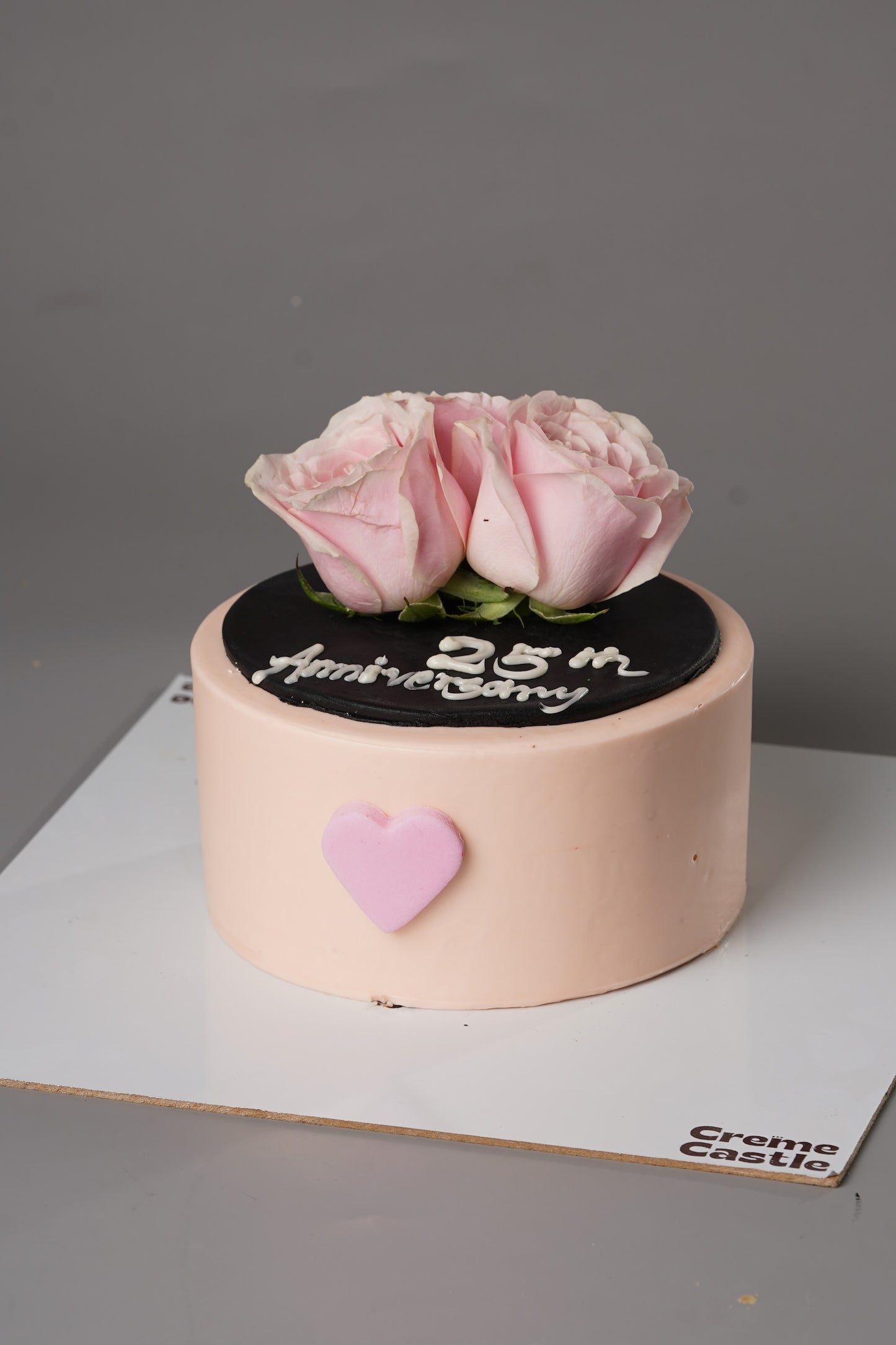 Blush Rose 25th Anniversary Cake