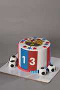 Barcelona FC Football Cake