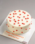 30th Anniversary Hearts Cake