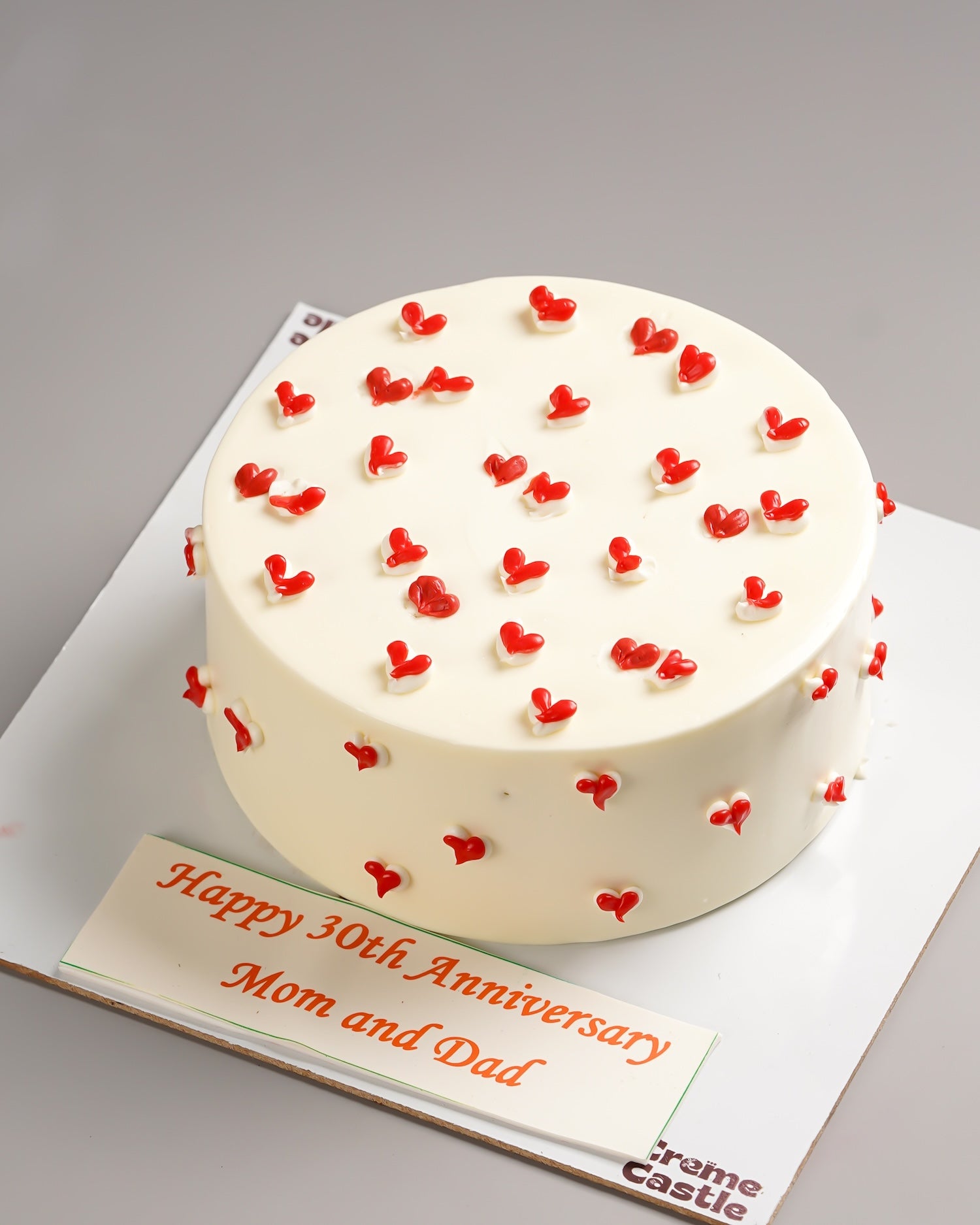 30th Anniversary Hearts Cake
