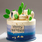 Blue Ombre Macaron Cake