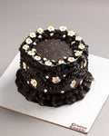 Dark Chocolate Vintage Daisy Cake