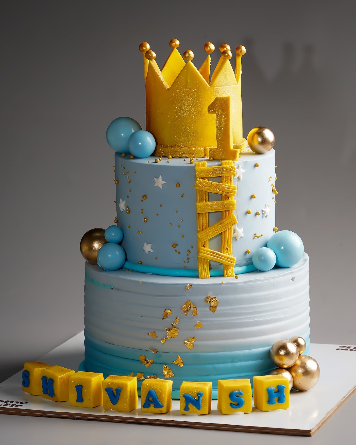 Royal Crown First Birthday Cake