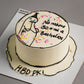 Bachelor Doodle Birthday Cake