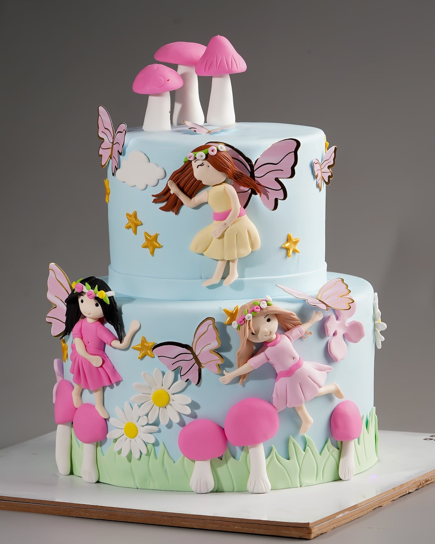 Fairy Garden Two Tier Cake