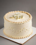 Classic Piped Rose Cake