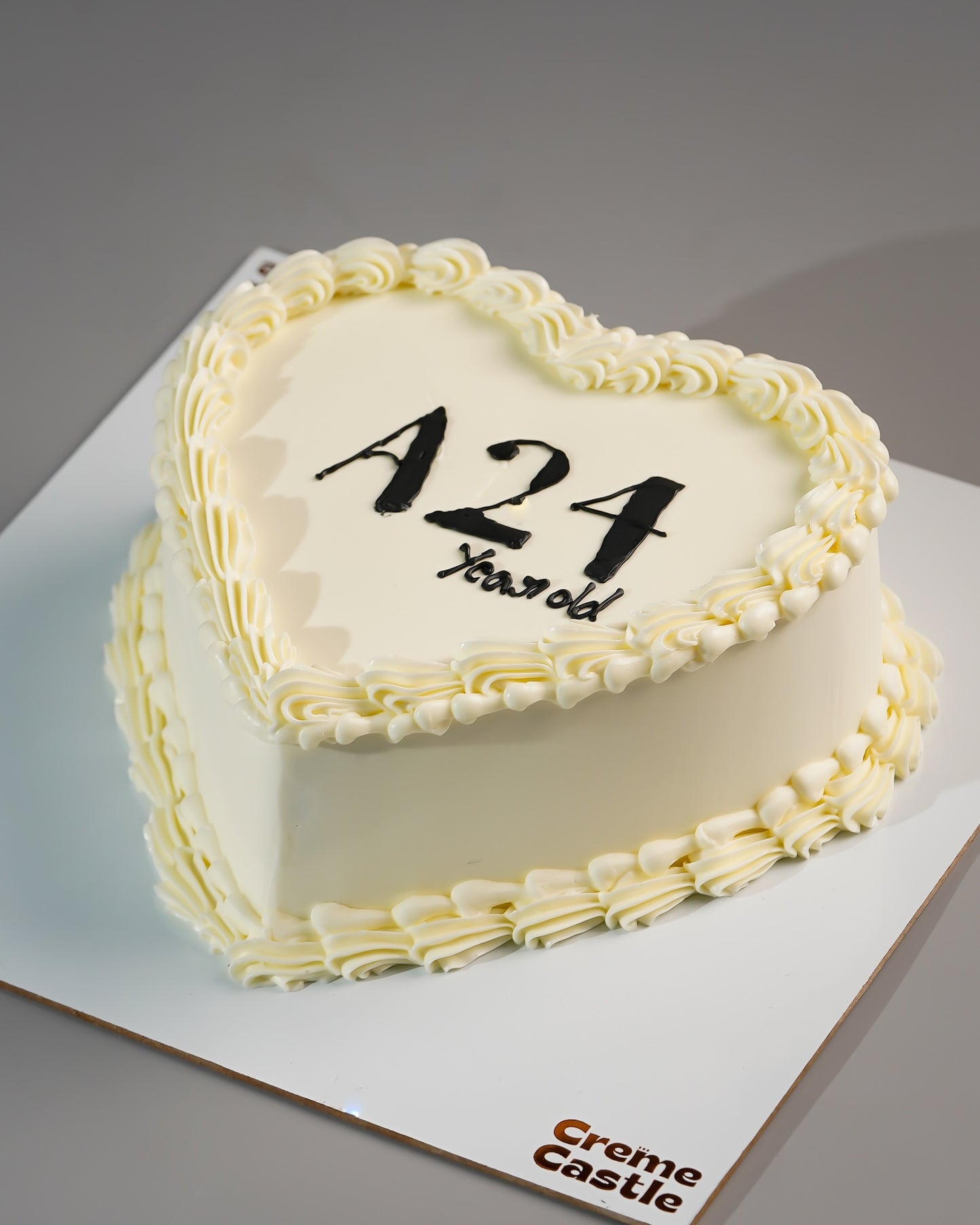 Heart Shaped Lettering Cake