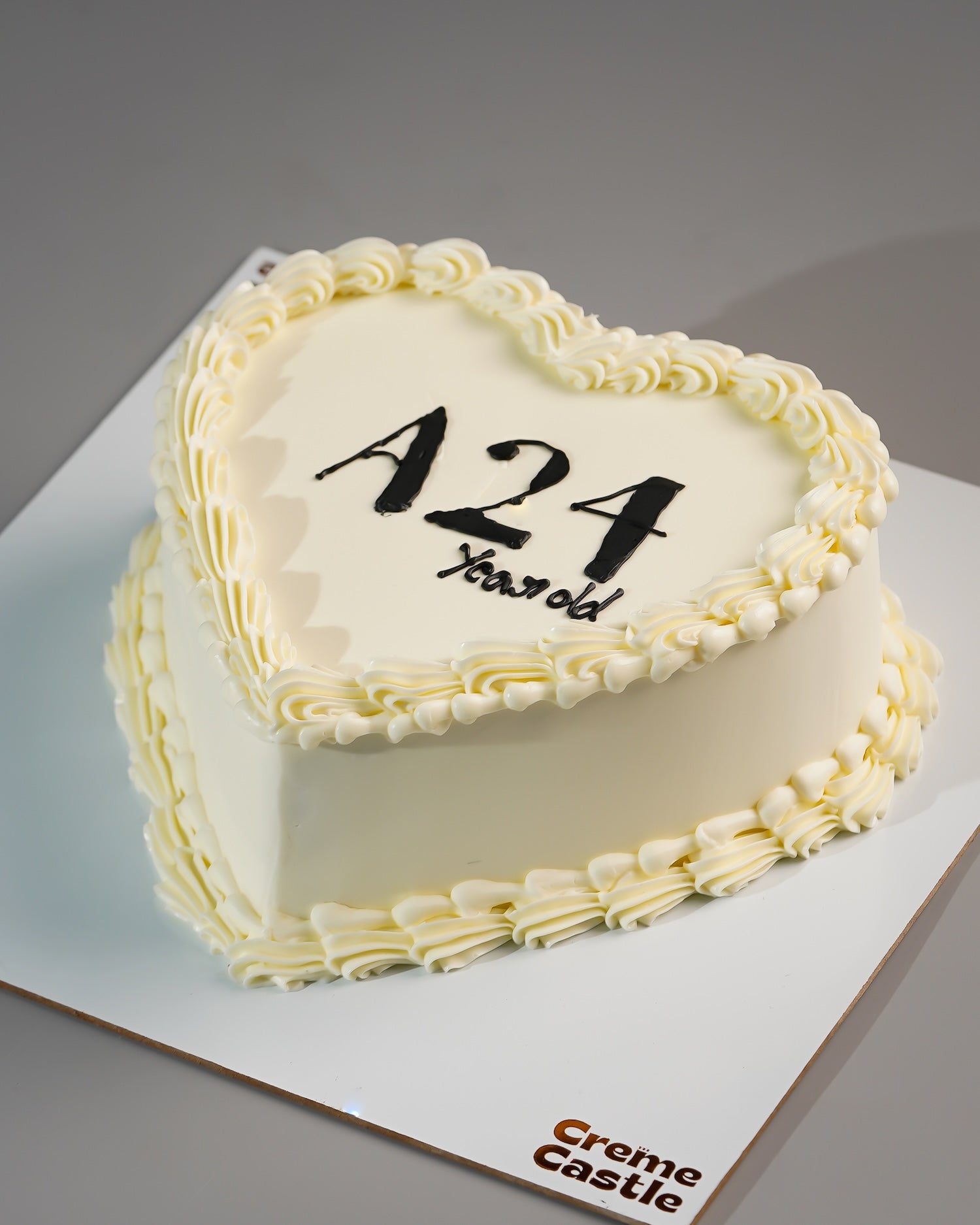 Heart Shaped Lettering Cake